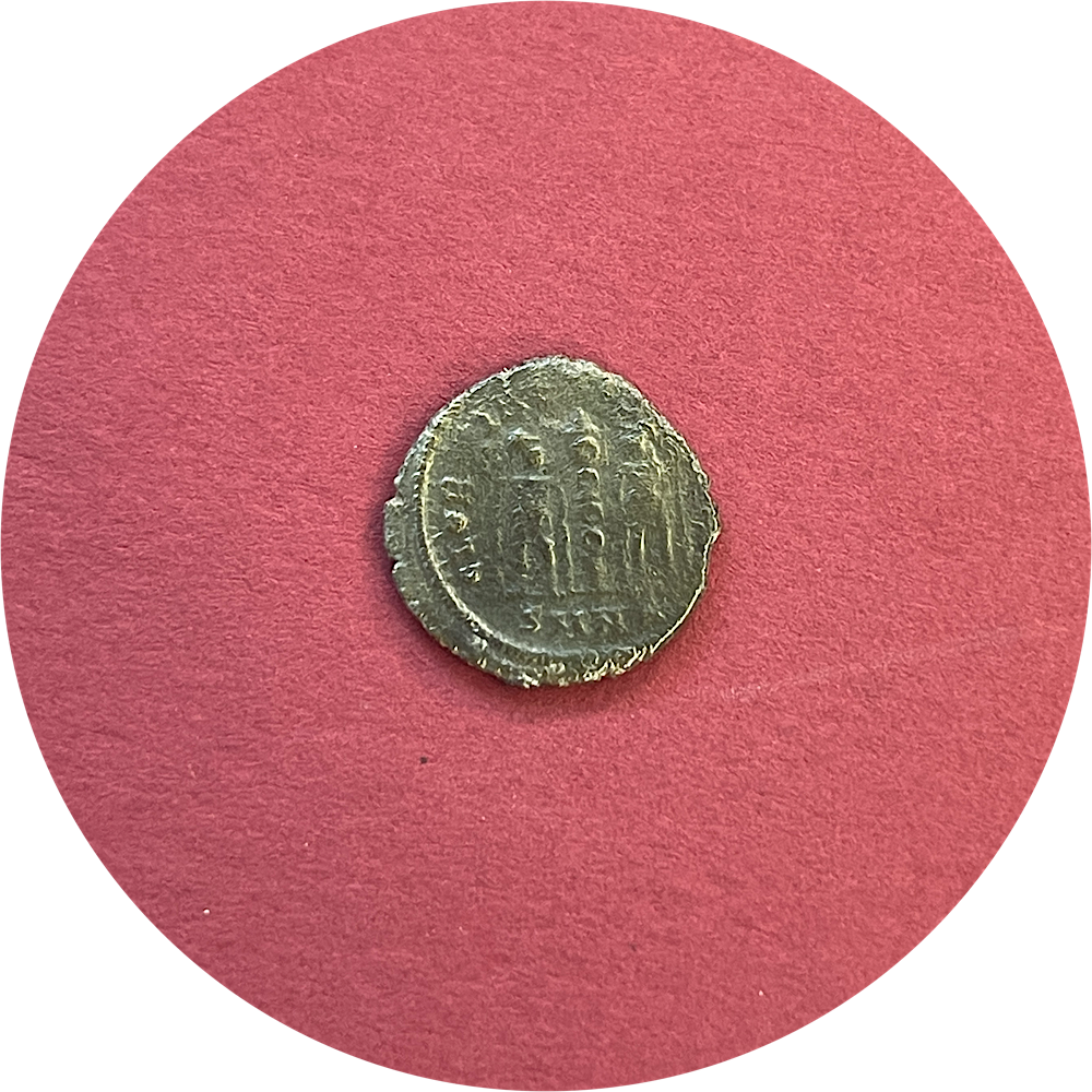 Constantine II,
Constantinian Dynasty
Roman Billon,
Centenionalis, 
Nicomedia Mint SMNA,
ca. 337-340AD
(N)