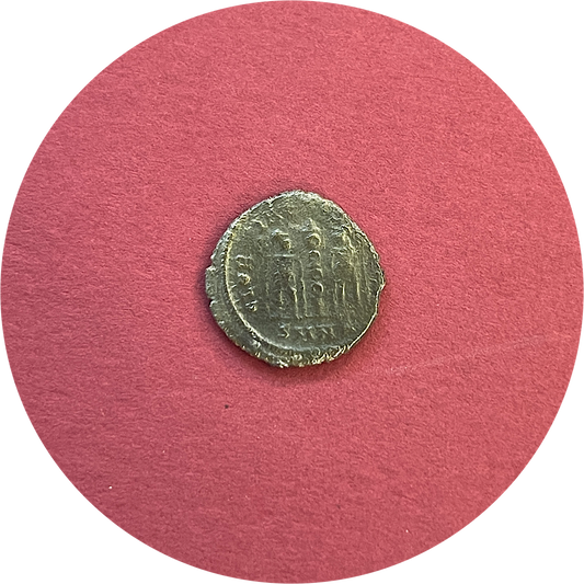 Constantine II,
Constantinian Dynasty
Roman Billon,
Centenionalis, 
Nicomedia Mint SMNA,
ca. 337-340AD
(N)