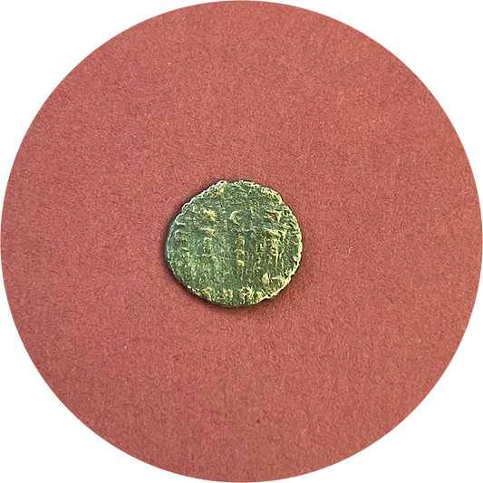 Constans,
Constantinian Dynasty
Roman Billon,
Centenionalis, 
Alexandria Mint SMAL,
ca. 337-340AD 
(N)