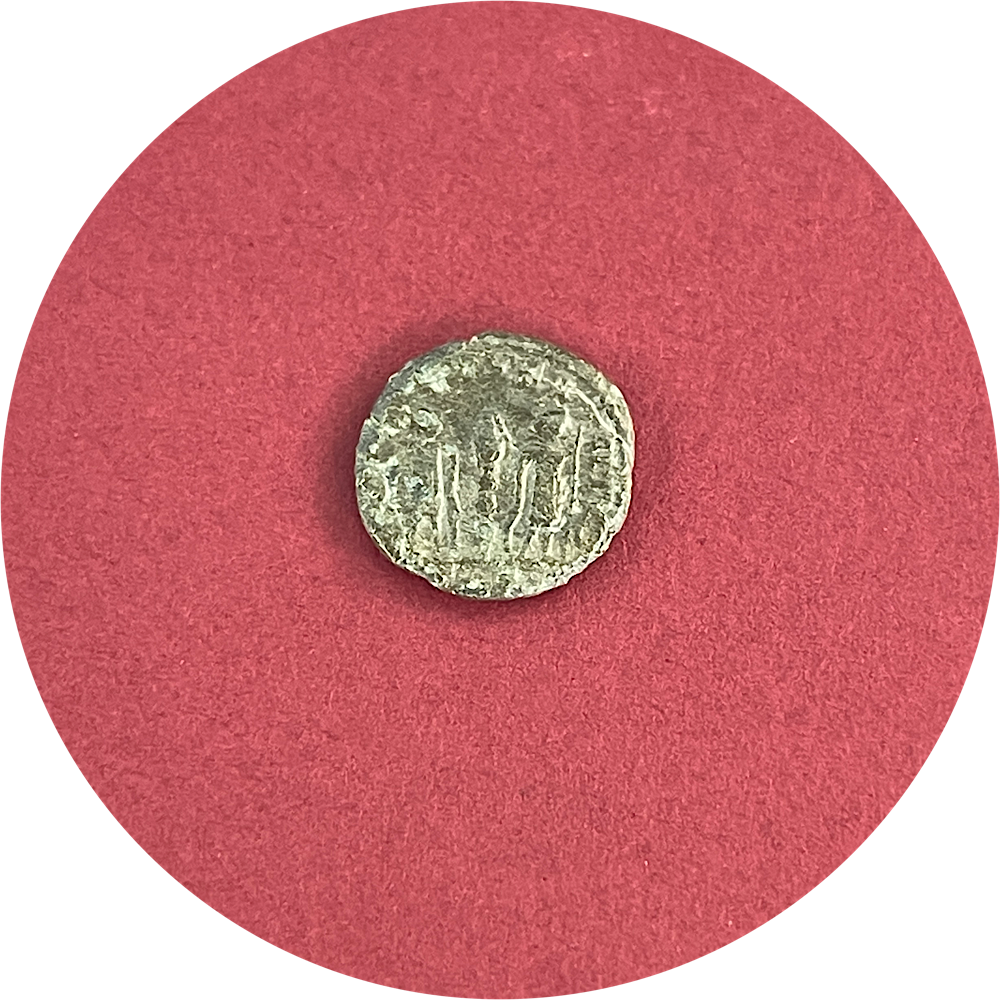 Constans,
Constantinian Dynasty
Roman Billon,
Quarter Maiorina, 
Aquileia mint AQS,
ca. 337-350AD 
(N)