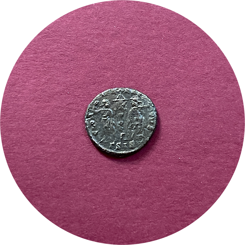 Constans,
Constantinian Dynasty
Roman Billon,
Centenionalis, 
Siscia mint ΓSIS,
ca. 337-340AD 
(N)