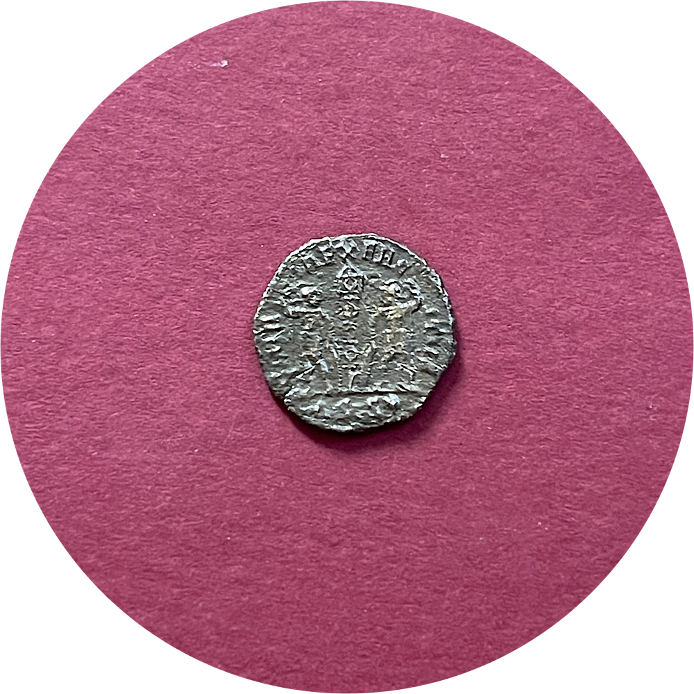 Constans,
Constantinian Dynasty,
Roman Caesar,
Roman Billon,
Centenionalis, 
Siscia mint ΔSIS*,
ca. 334-335AD 
(N)