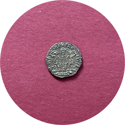 Constans,
Constantinian Dynasty,
Roman Caesar,
Roman Billon,
Centenionalis, 
Siscia mint ΔSIS*,
ca. 334-335AD 
(N)