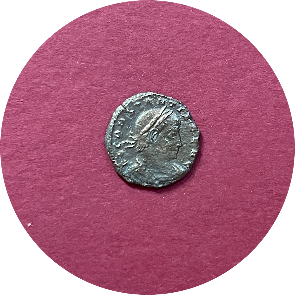 Constans,
Constantinian Dynasty,
Roman Caesar,
Roman Billon,
Centenionalis, 
Siscia mint ΔSIS*,
ca. 334-335AD 
(N)