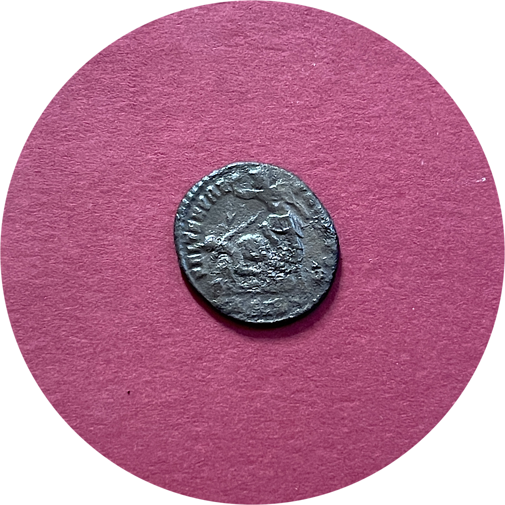 Constantius II,
Constantinian Dynasty,
Roman Billon,
Maiorina, 
Siscia mint ASIS,
ca. 337-361AD 
(N)