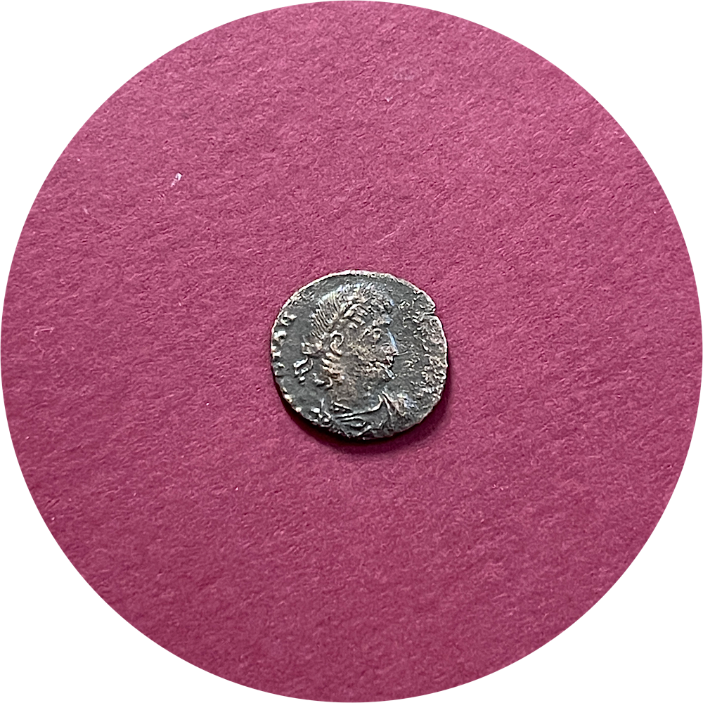 Constantius II,
Constantinian Dynasty,
Roman Caesar,
Roman Billon,
Centenionalis, 
Antioch mint SMANIA,
ca. 332-337AD 
(N)