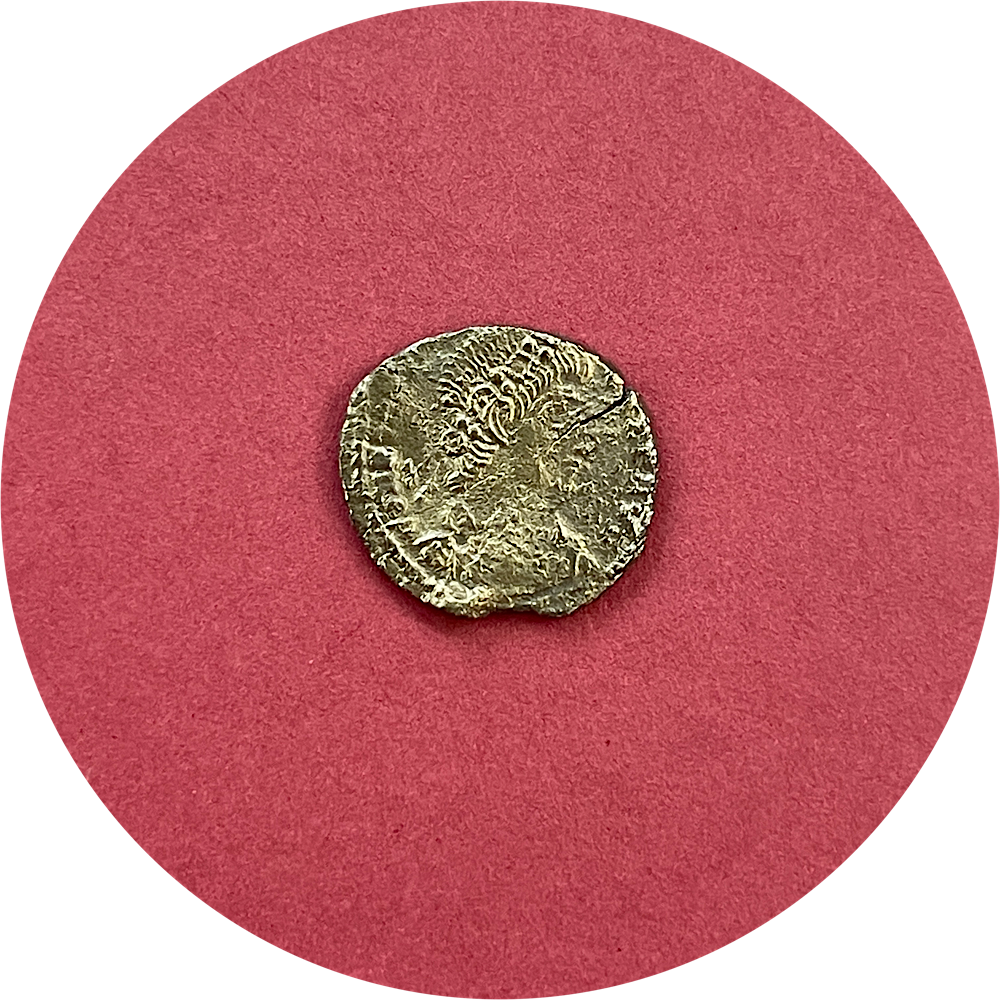 Constantine II,
Constantinian Dynasty,
Roman Billon,
Centenionalis,
Thessalonica mint SMTSA,
ca. 337-340AD  (N)