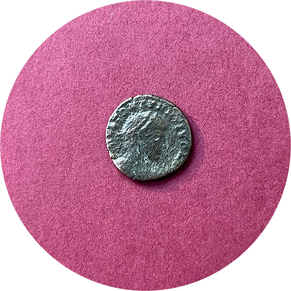 Constantine II,
Constantinian Dynasty,
Roman Billon,
Centenionalis,
Treveri mint TRP,
ca. 337-340AD  (N)