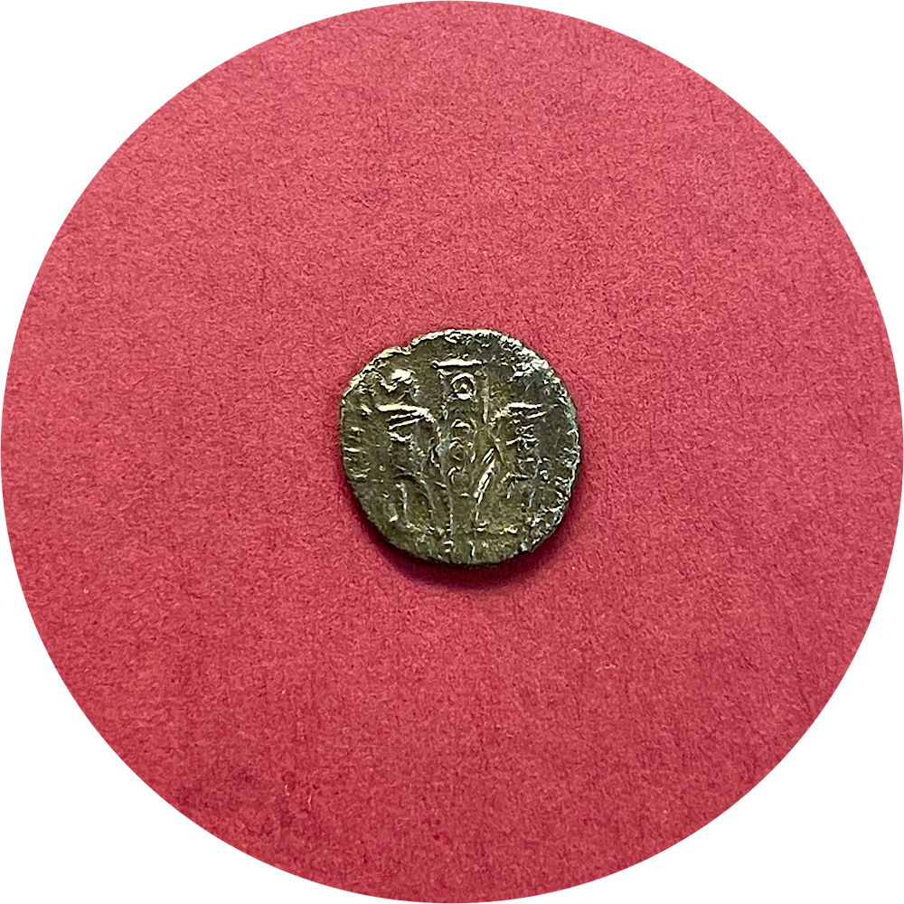 Constantine II,
Constantinian Dynasty,
Roman Billon,
Centenionalis,
Arles mint SCONST,
ca. 337-340AD  (N)