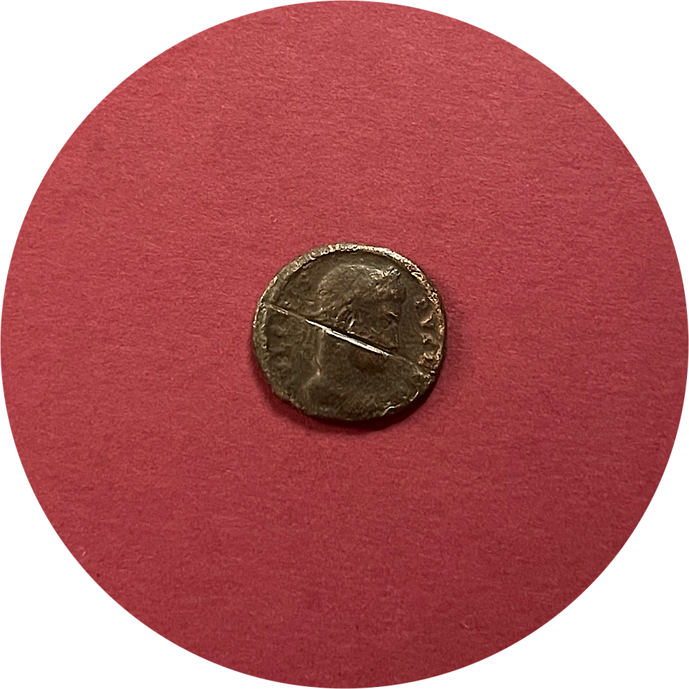 Crispus,
Roman Caesar,
Constantinian Dynasty,
Roman Billon,
Centenionalis, 
Siscia Mint △SIS*,
ca. 317-326AD  (N)