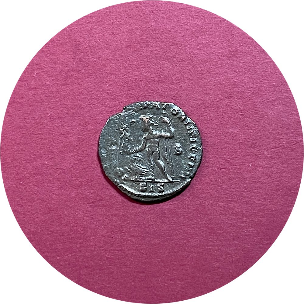 Constantine I,
Constantinian Dynasty, Roman Billon,
Follis, 
Siscia Mint SIS
ca. 306-337AD  (N)