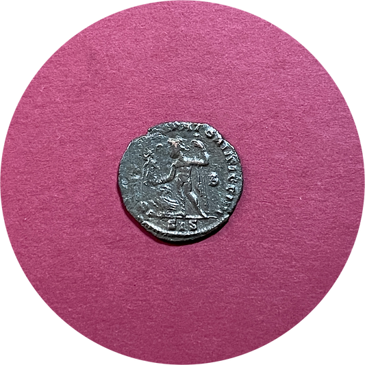 Constantine I,
Constantinian Dynasty, Roman Billon,
Follis, 
Siscia Mint SIS
ca. 306-337AD  (N)