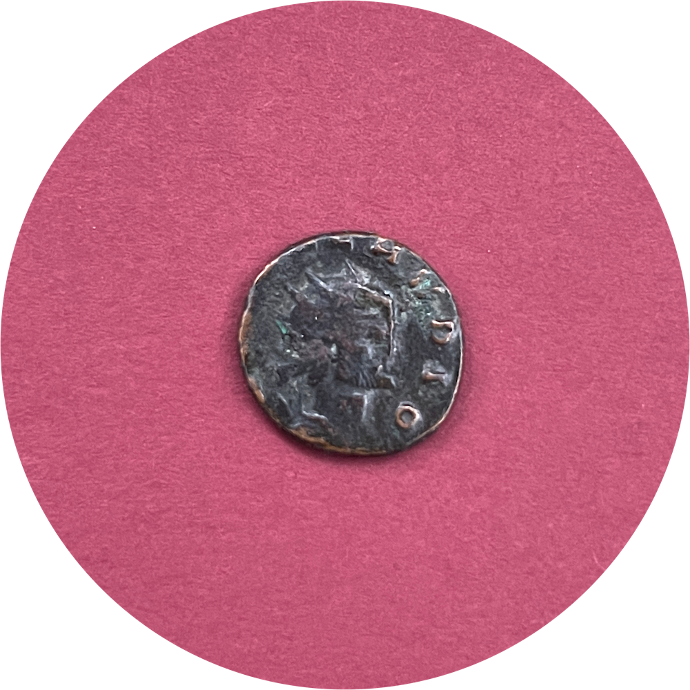 Claudius II, Gothicus, 
Roman Billon,
Antoninianus, 
Rome mint,
ca. 268-270AD  (N)