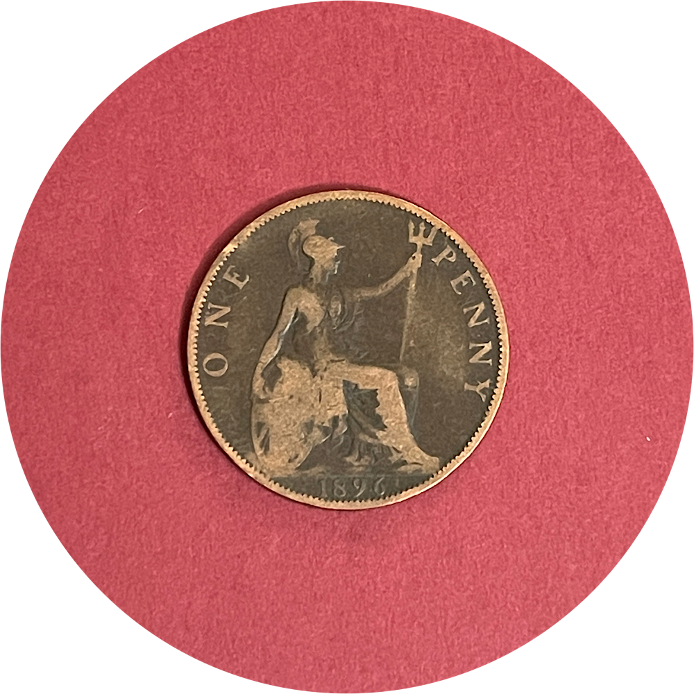 Victoria, One Penny, 1896 (B)