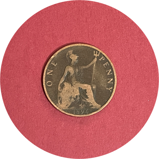 Victoria, One Penny, 1896 (B)