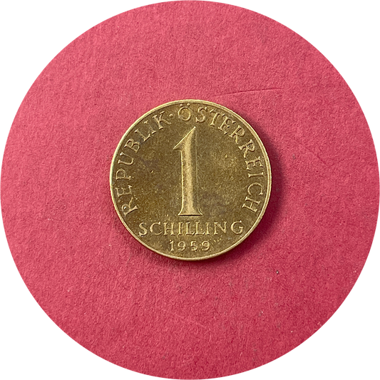 Austria,  One Schilling,  1 Schilling,  1959 (N)