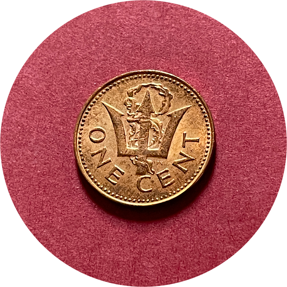 Elizabeth II,  One Cent,  Barbados,  1979 (N)