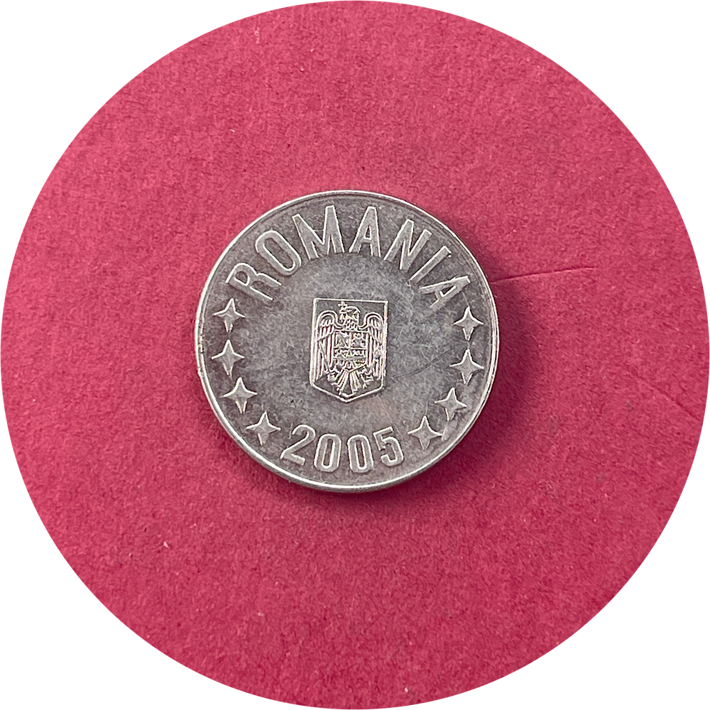 Romania,  Ten Bani,  10 Bani,  2005 (N)