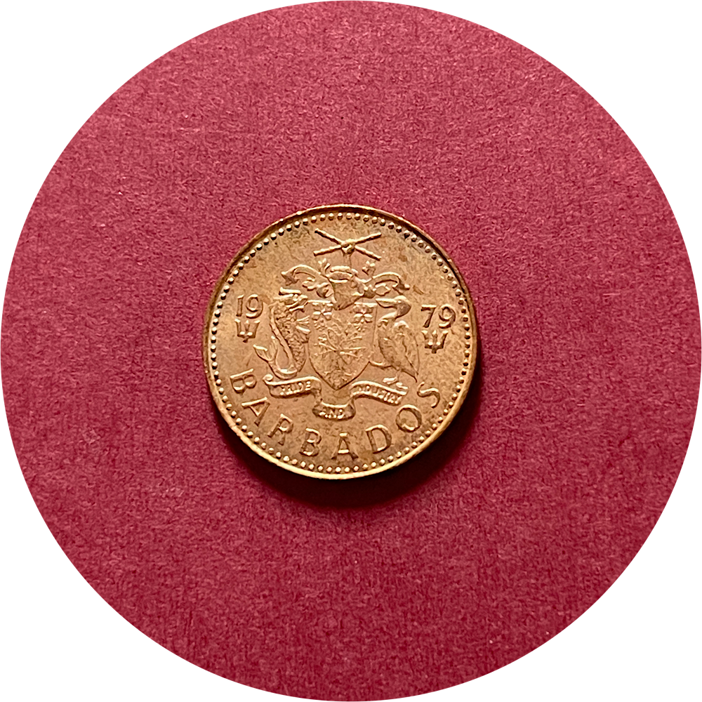 Elizabeth II,  One Cent,  Barbados,  1979 (N)