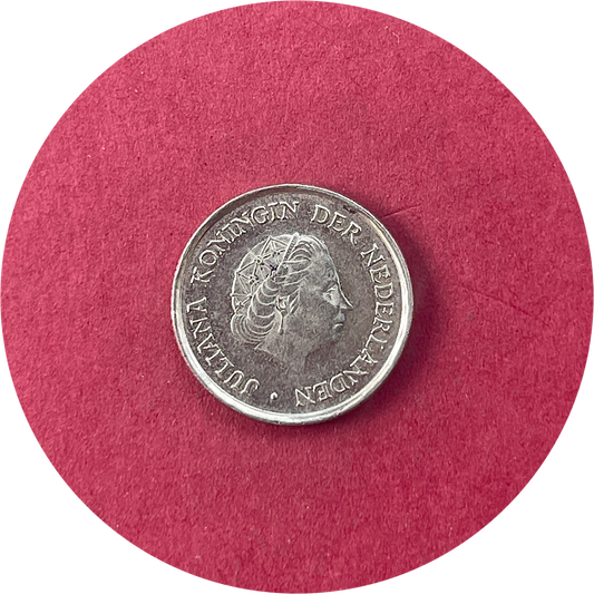 Juliana,  Twenty Five Cents,  25 Cents, Quarter Gulden,  Netherlands,  1979 (N)