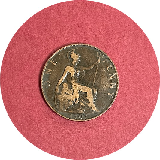 Edward VII, One Penny, 1907 (B)