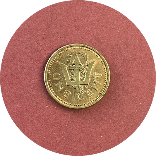 Elizabeth II, One Cent, Barbados,  1987 (N)