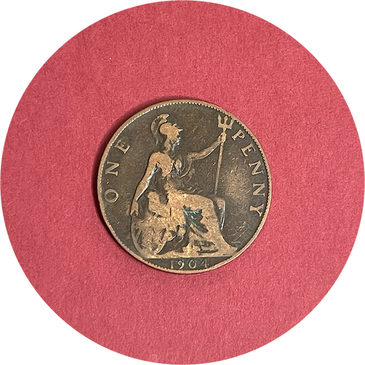 Edward VII, One Penny, 1904 (B)