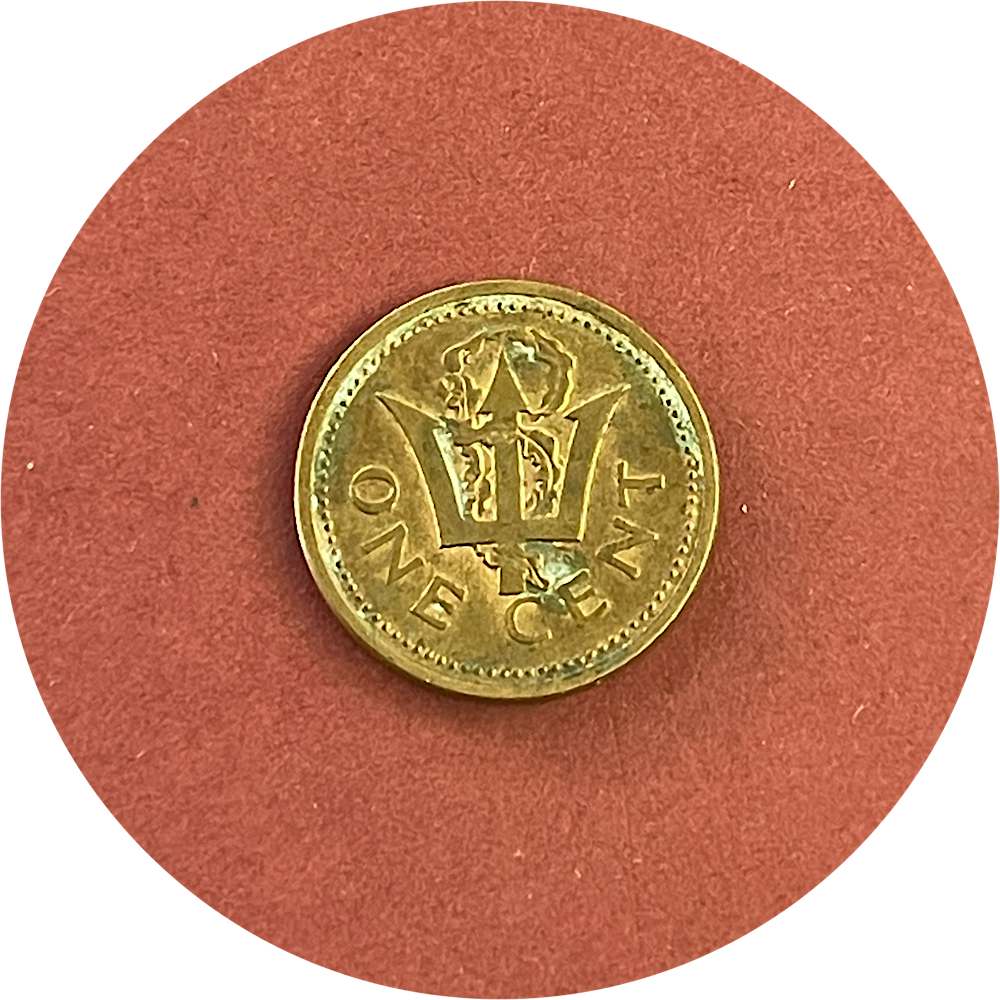 Elizabeth II,  One Cent,  Barbados,  1993 (N)