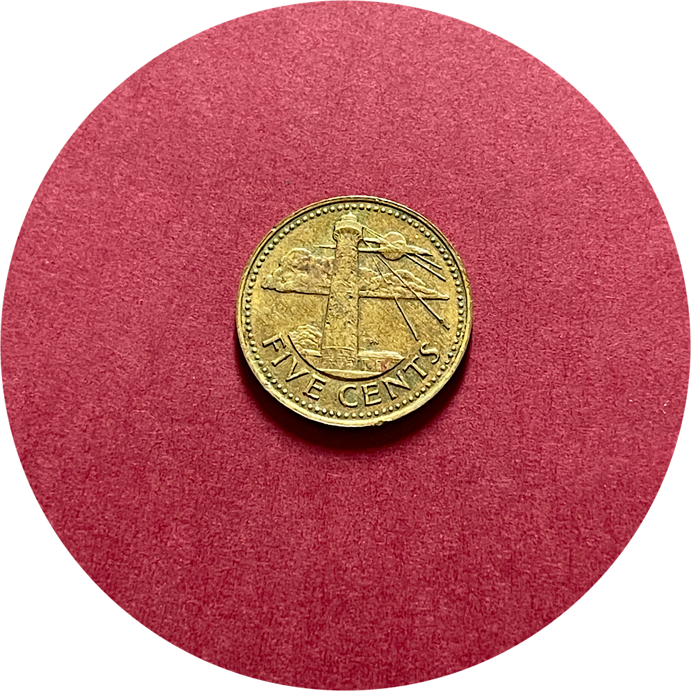 Elizabeth II, Five Cents, Barbados, 1973 (N)