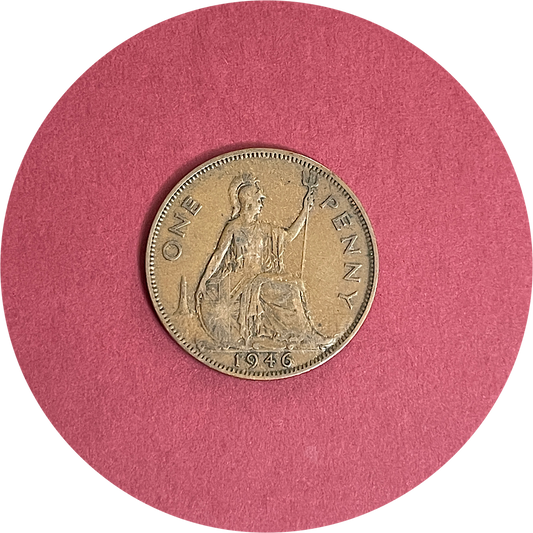 George VI, One Penny, 1946 (B)