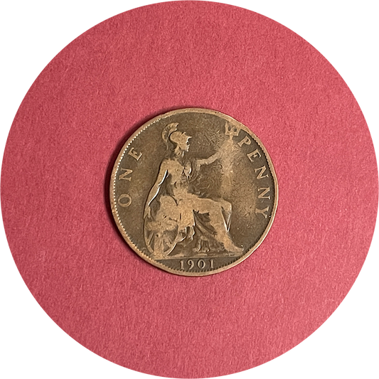 Victoria, One Penny, 1901 (B)