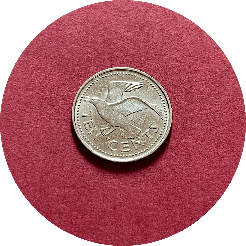 Elizabeth II,  Ten Cents,  Barbados,  2004 (N)