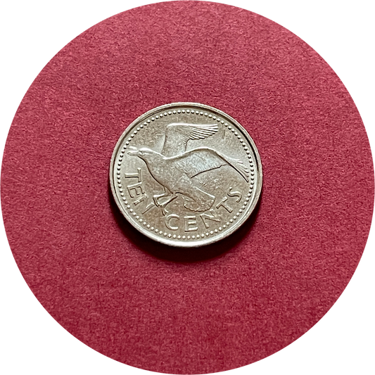 Elizabeth II,  Ten Cents,  Barbados,  2004 (N)