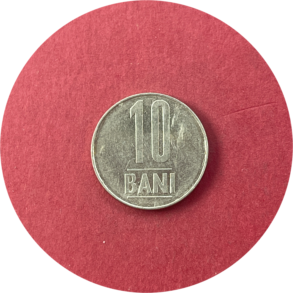 Romania,  Ten Bani,  10 Bani,  2005 (N)