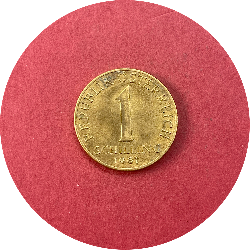 Austria,  One Schilling,  1 Schilling,  1961 (N)