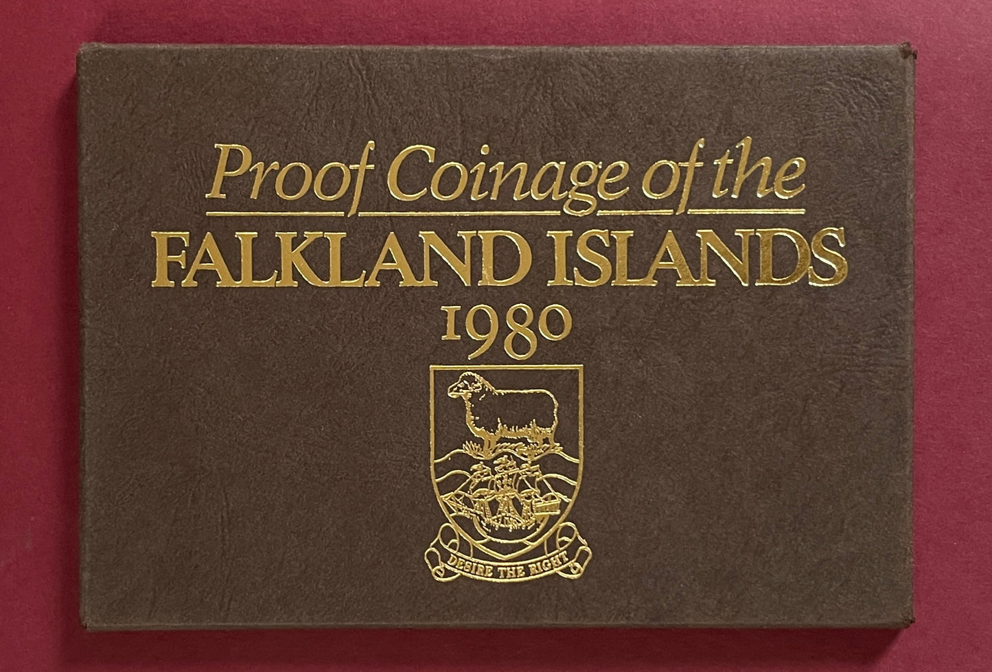 Elizabeth II,  Falkland Islands Coinage Set  Cased, Uncirculated,  Set of 6 Coins,  Falkland Islands,  1980 (B)