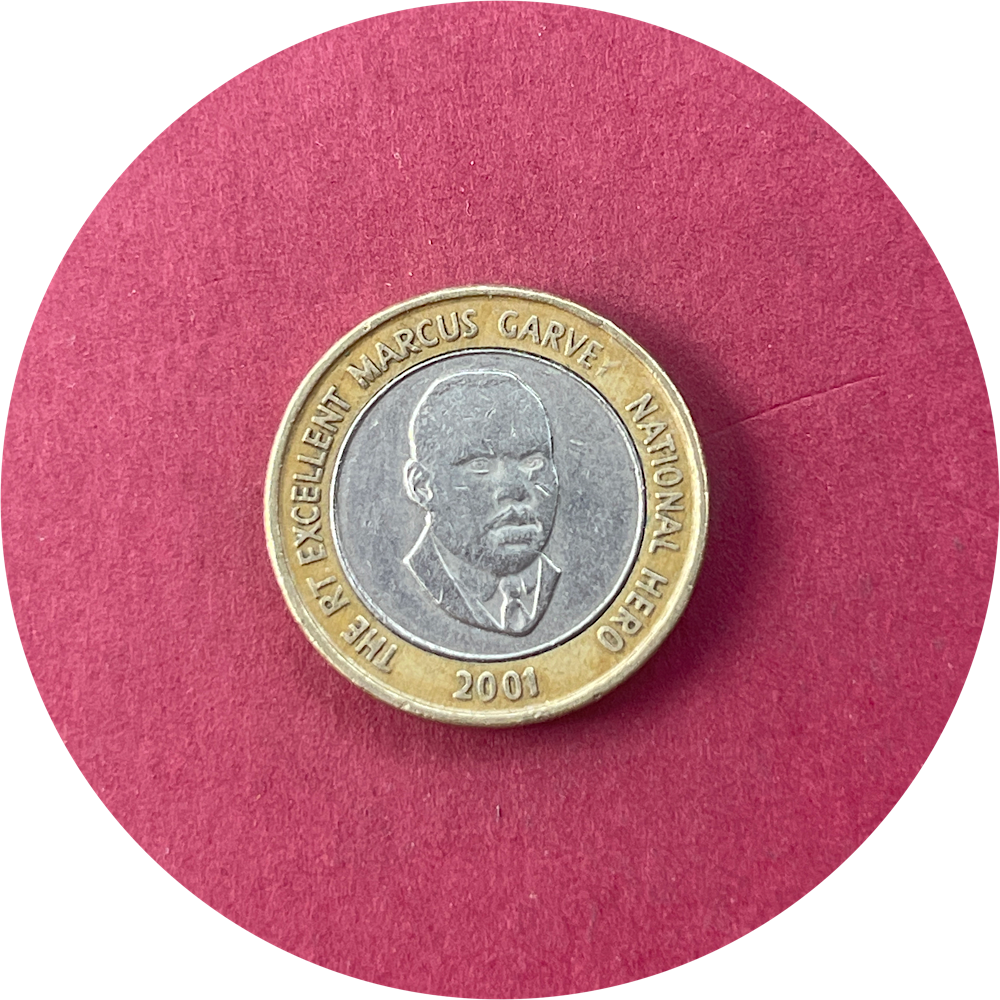 Elizabeth II,  Twenty Dollars,  20 Dollars,  Jamaica,  2001 (N)