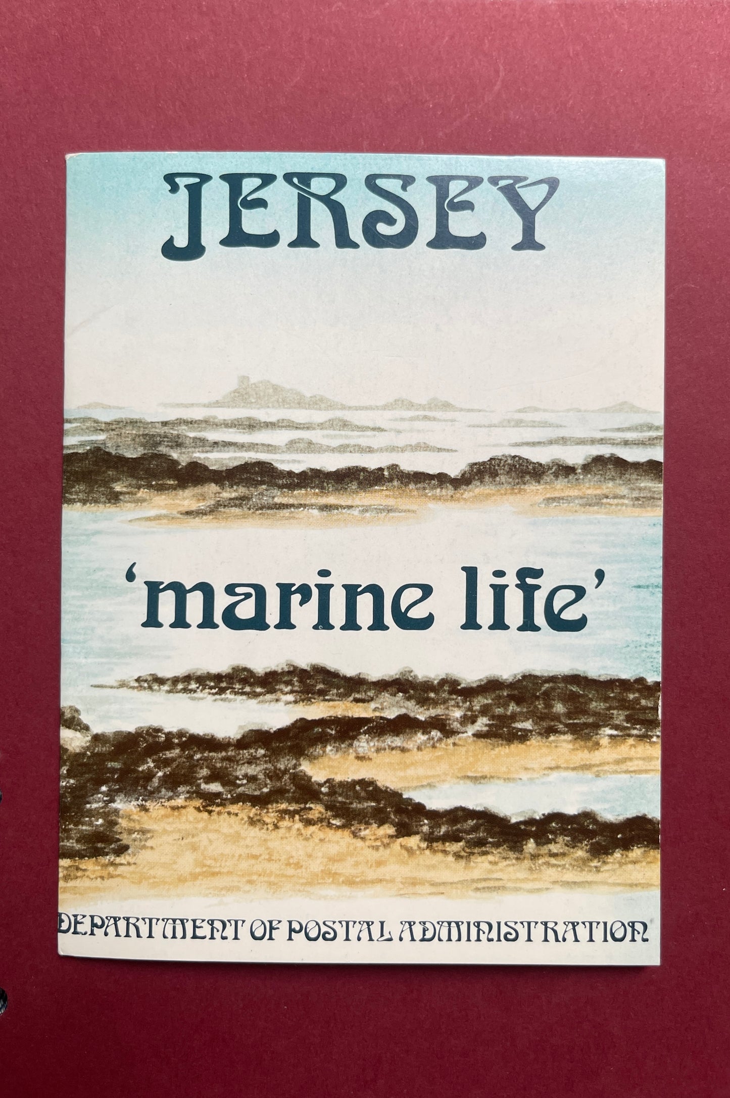 Elizabeth II,  Marine Life Stamp Set,  Unmounted,  4 Stamps,  Jersey,  1973