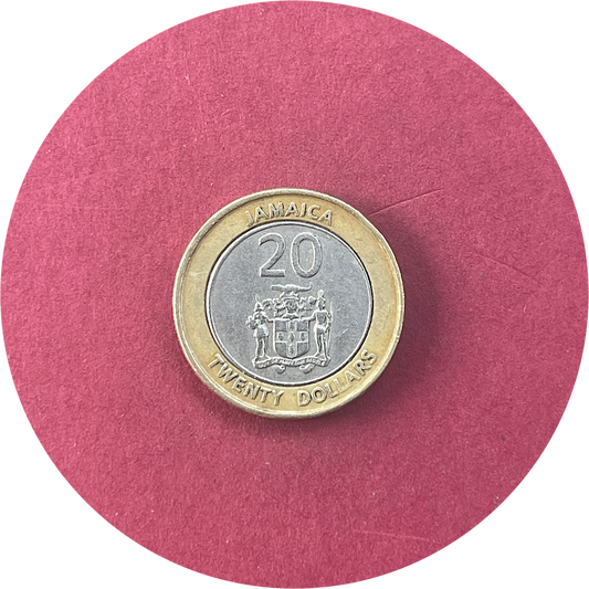 Elizabeth II,  Twenty Dollars,  20 Dollars,  Jamaica,  2001 (N)