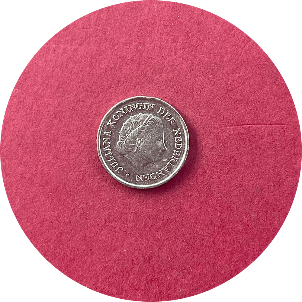 Juliana, Ten Cents, 10 Cents, Gulden, Netherlands, 1972 (N)